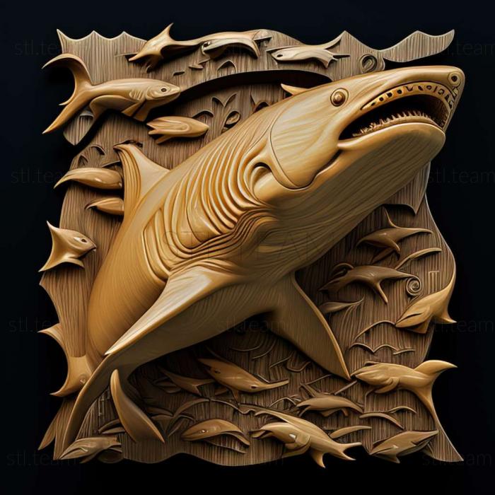 3D model Carcharhinus perezii (STL)